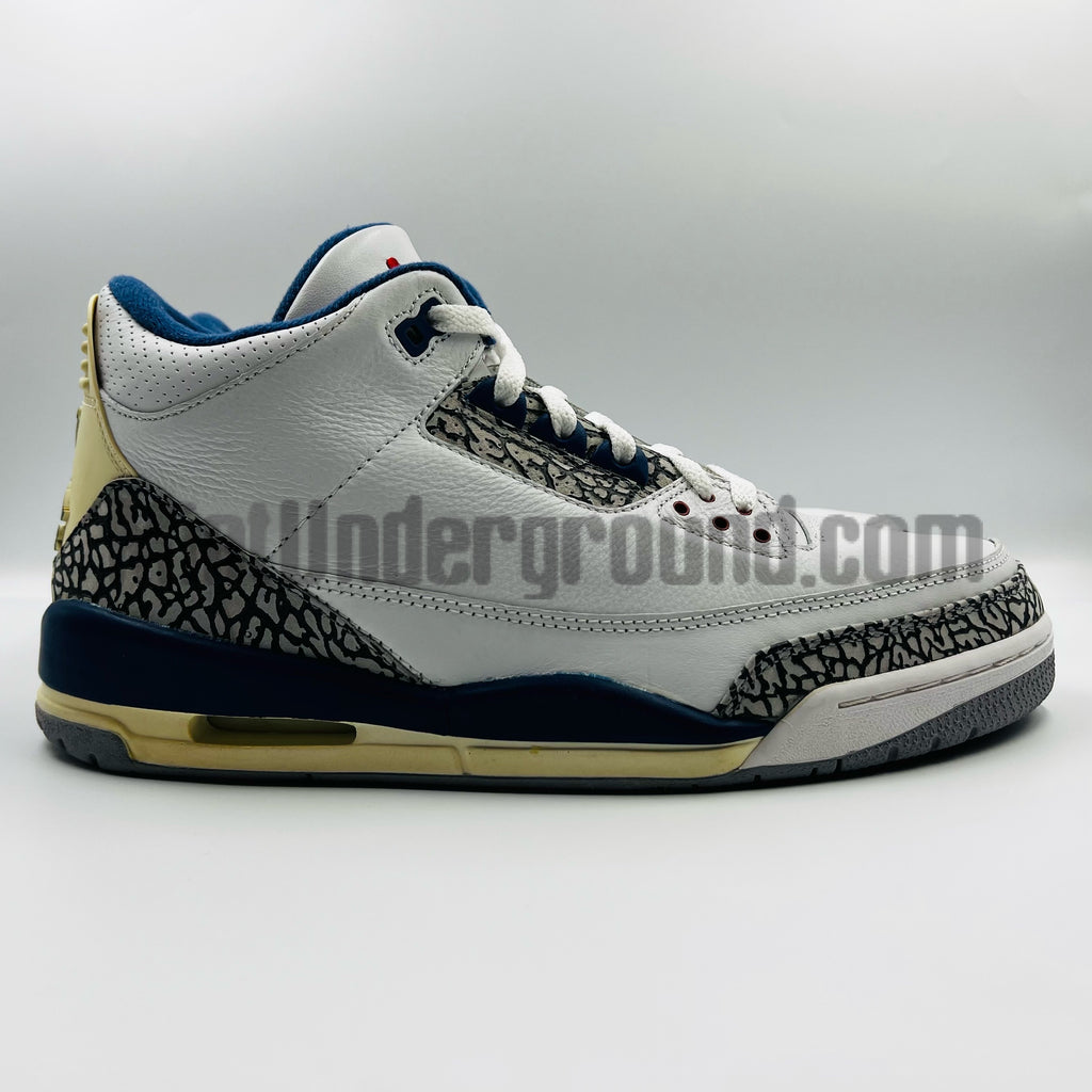 Jordan 3 black and blue on sale