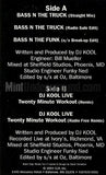 DJ Kool: Bass N The Truck: Cassette Single