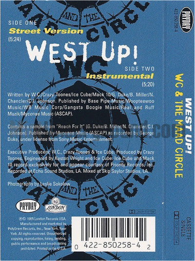 WC & The Maad Circle: West Up: Cassette Single – Mint