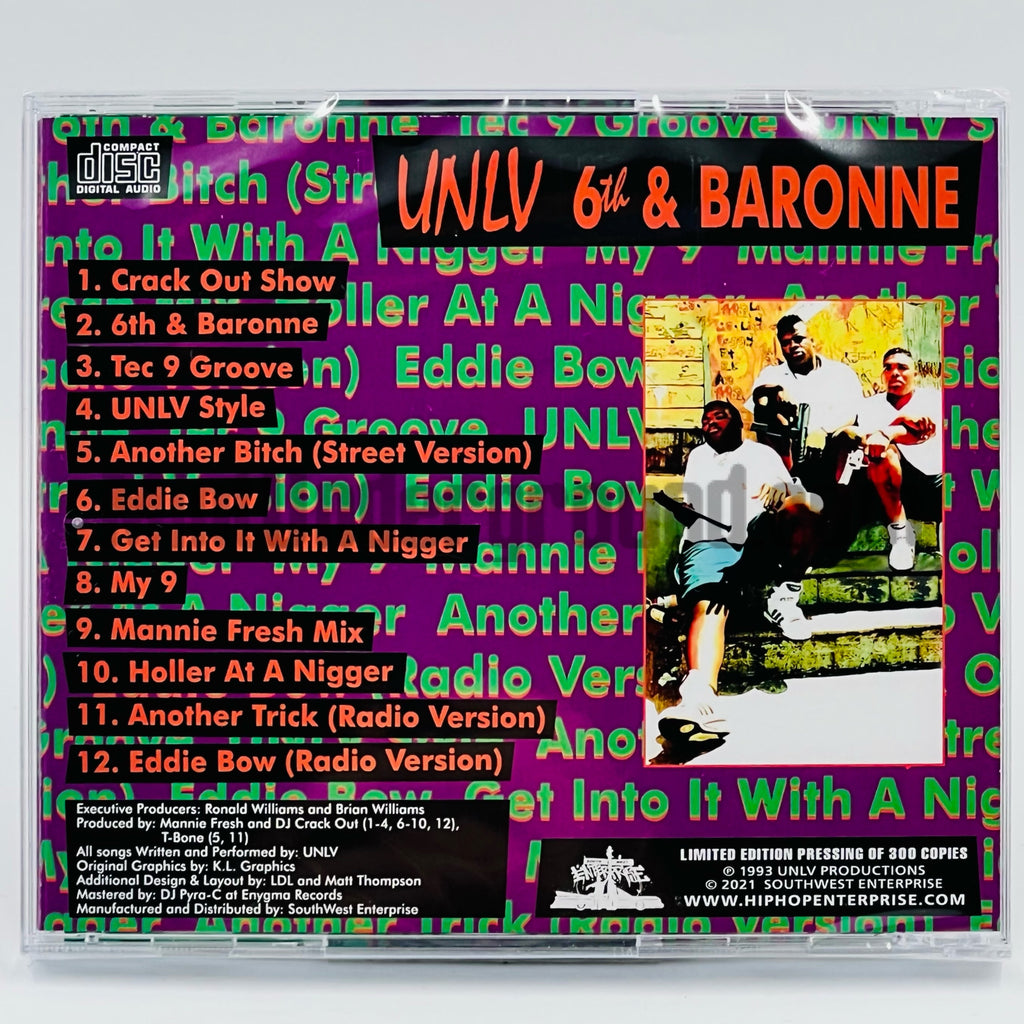U.N.L.V./UNLV (Uptown Niggas Living Violent): 6th & Barrone: CD U.N.L.V./UNLV (Uptown Niggas Living Violent): 6th & Barrone: CD