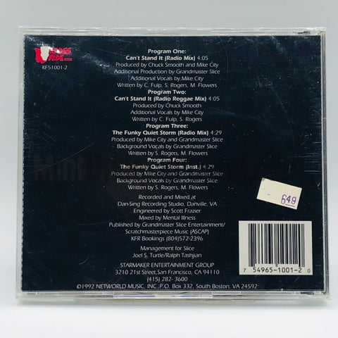 Mental Illness: Can't Stand It/The Funky Quiet Storm: CD Single