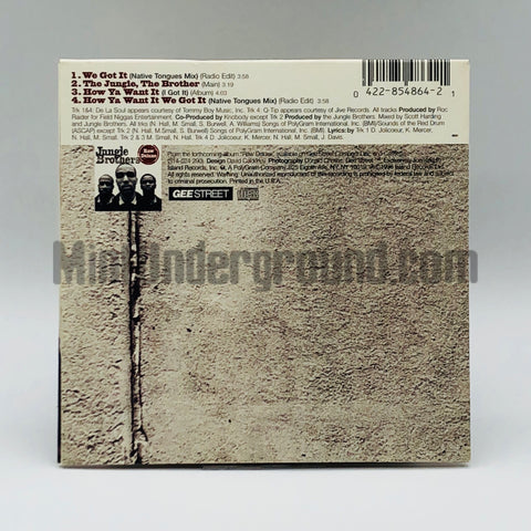 Jungle Brothers: How Ya Want It (We Got It)/The Jungle The Brother: CD Single