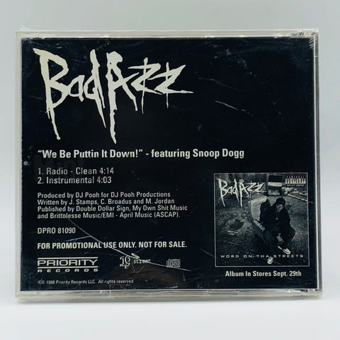 Bad Azz featuring Snoop Dogg: We Be Puttin It Down: CD Single: Promo