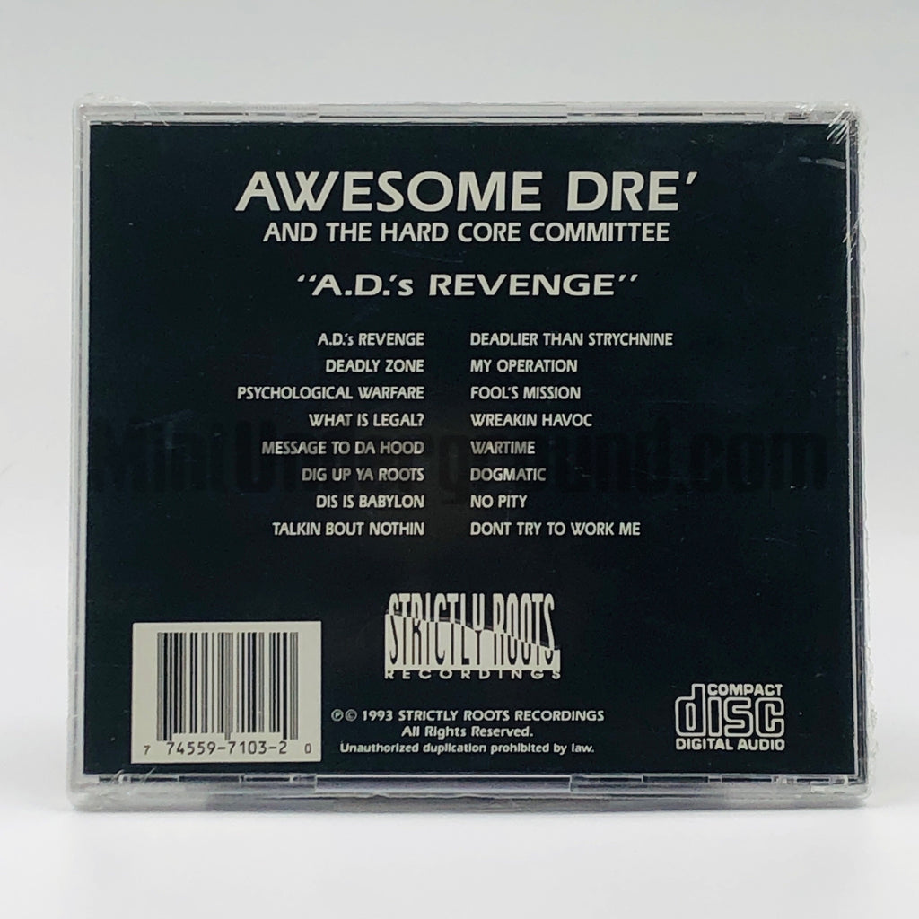 Awesome Dre and The Hard Core Committee: A.D.'s Revenge: CD – Mint