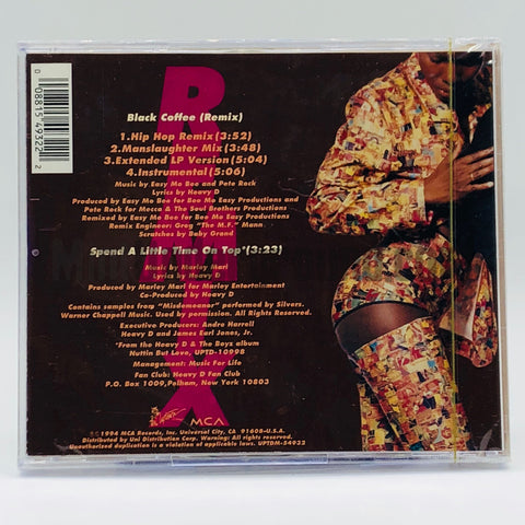 Heavy D & The Boyz: Black Coffee (Remix)/Spend A Little Time On Top: CD Single