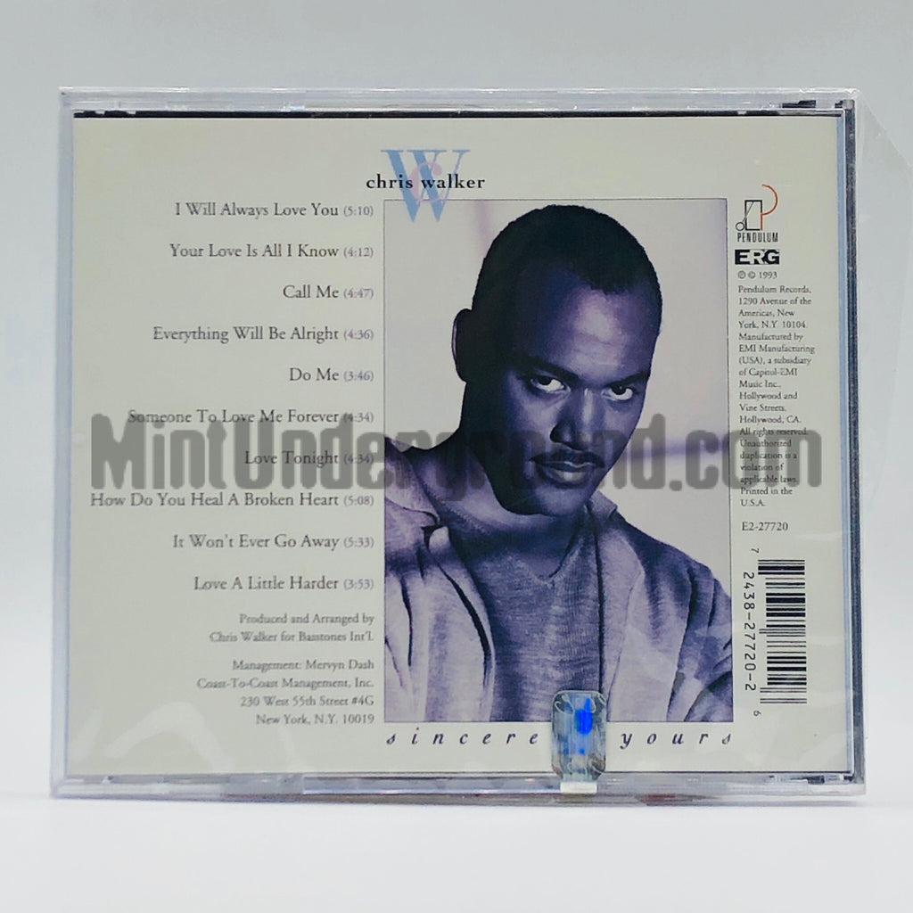Chris Walker: Sincerely Yours: CD – Mint Underground