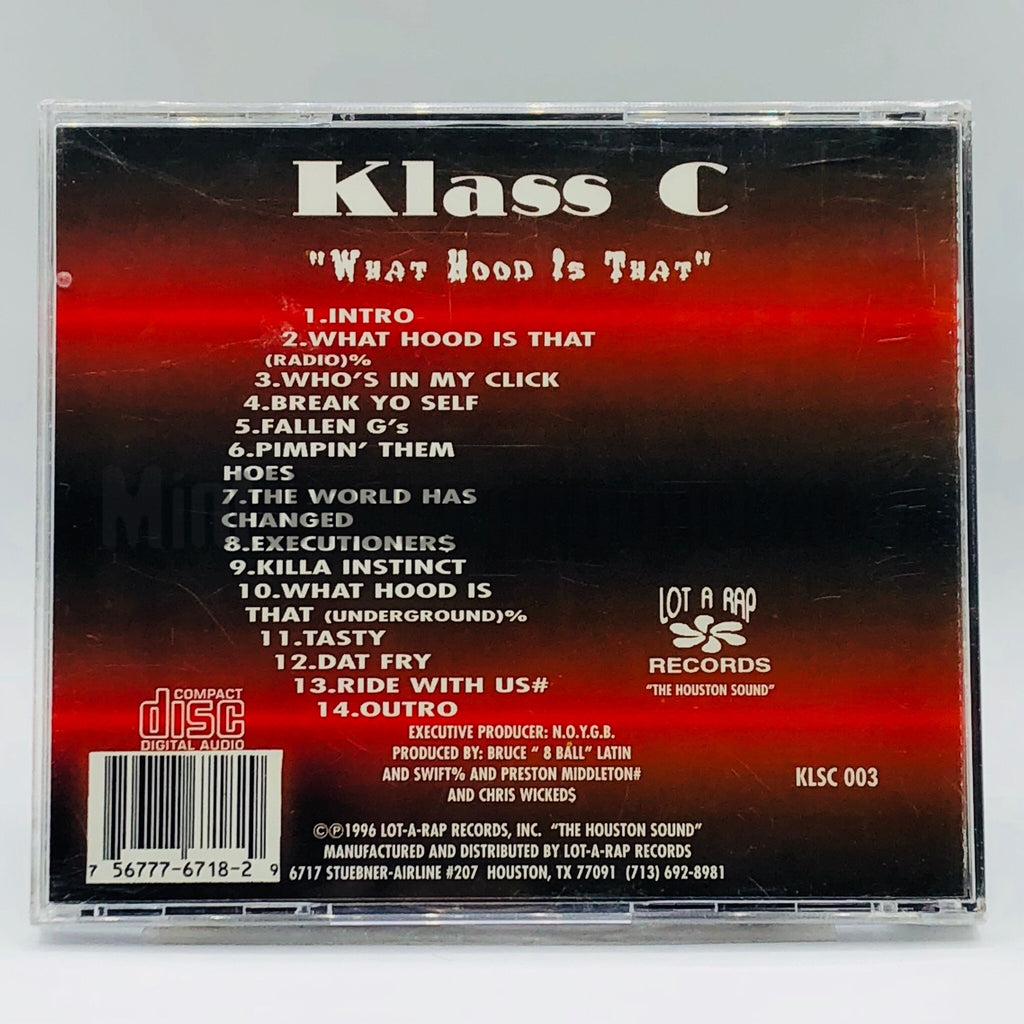 Klass C: What Hood Is That: CD Klass C: What Hood Is That: CD