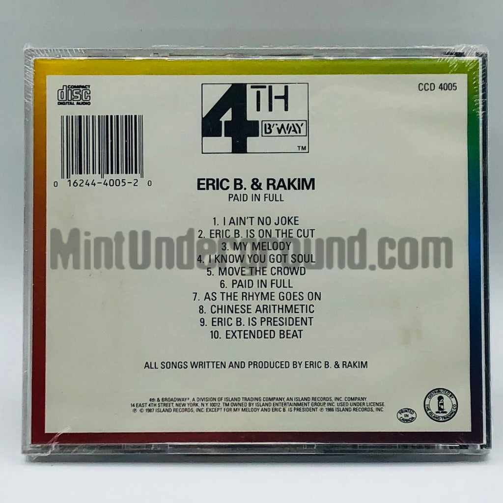 Eric B. & Rakim - Paid In Full 