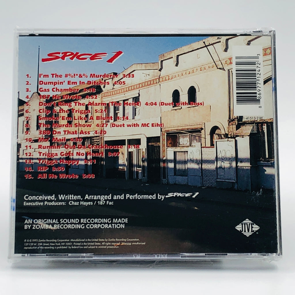 Spice 1: 187 He Wrote: CD Spice 1: 187 He Wrote: CD