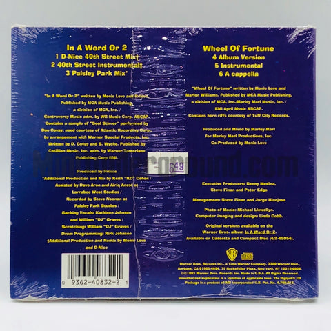Monie Love: In A Word Or 2/Wheel Of Fortune: CD Single