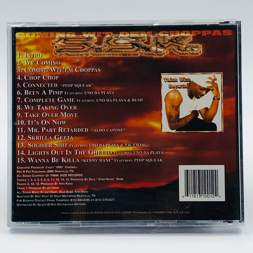 S.S.K./SSK: Coming Wit Dem Choppas: CD
