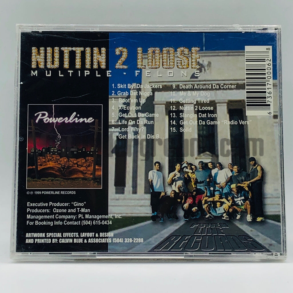 Multiple Felons: Nuttin 2 Loose: CD