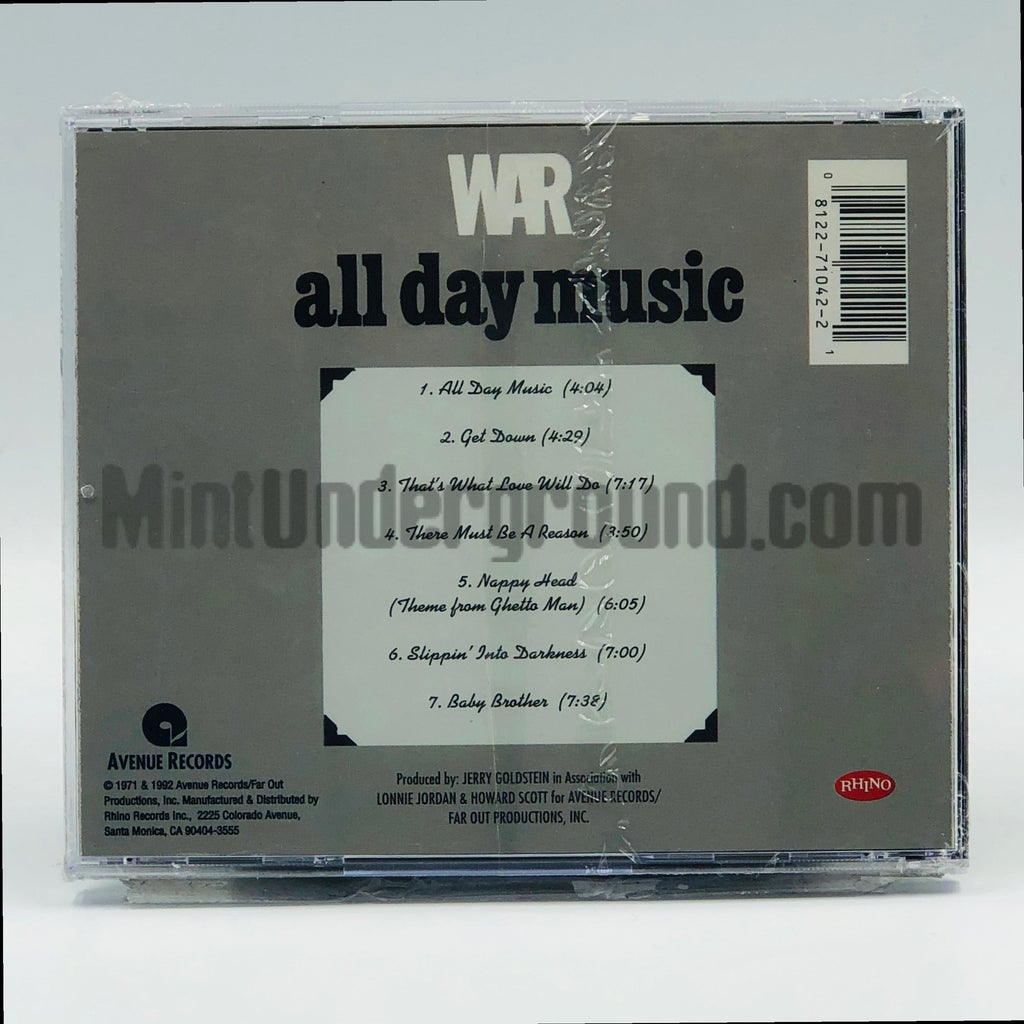 War: All Day Music: CD – Mint Underground