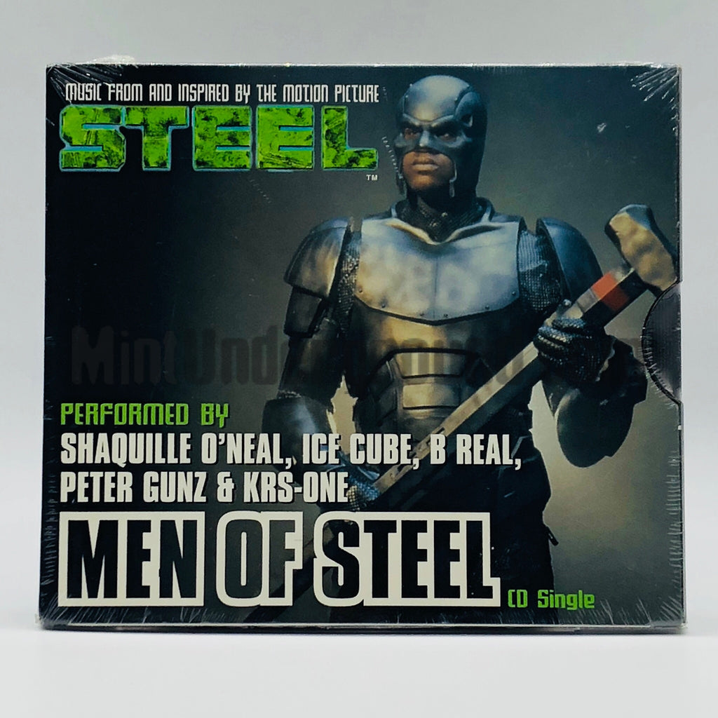 Shaquile O'Neal, Ice Cube, B Real, Peter Gunz & KRS-One: Men Of Steel: CD Single Shaquile O'Neal, Ice Cube, B Real, Peter Gunz & KRS-One: Men Of Steel: CD Single