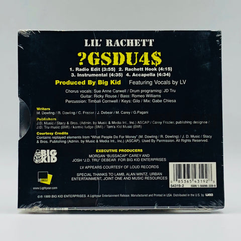 Lil' Rachett feat. LV: ?GSDU4$ (What G's Do 4 Money): CD Single