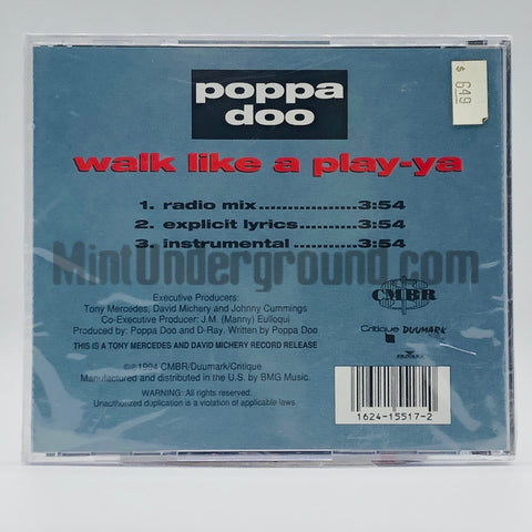Poppa Doo: Walk Like A Playa-Ya: CD Single
