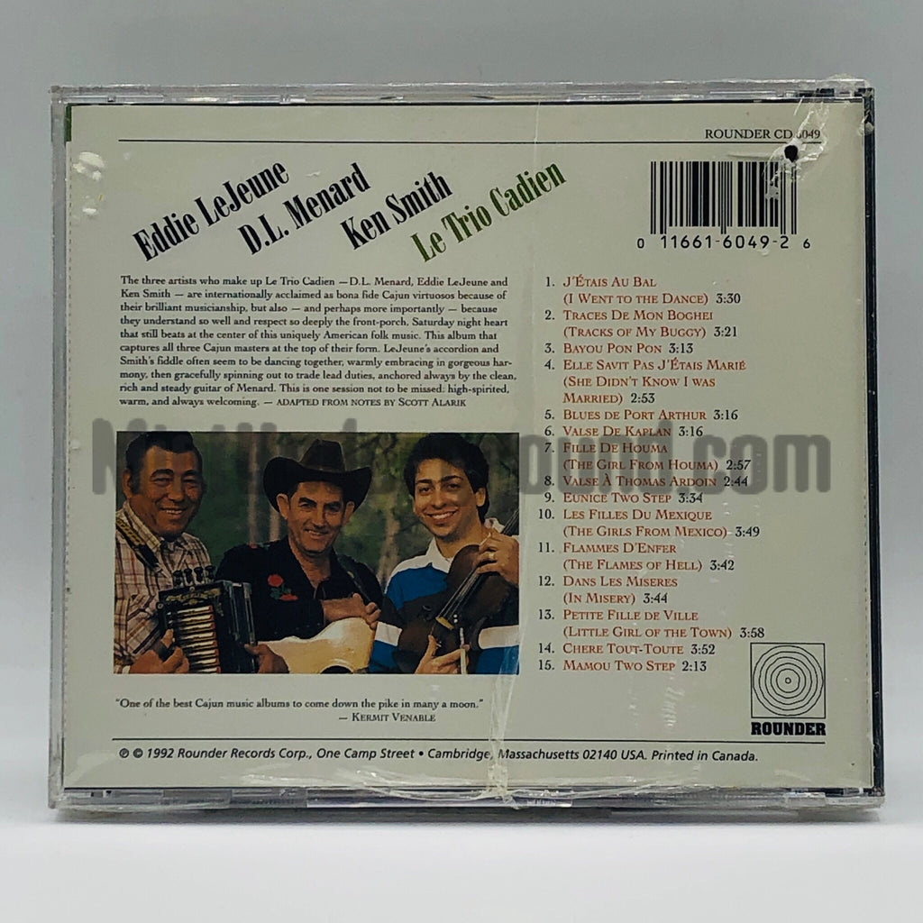 D.L. Menard, Eddie LeJeune and Ken Smith: Le Trio Cadien: CD D.L. Menard, Eddie LeJeune and Ken Smith: Le Trio Cadien: CD
