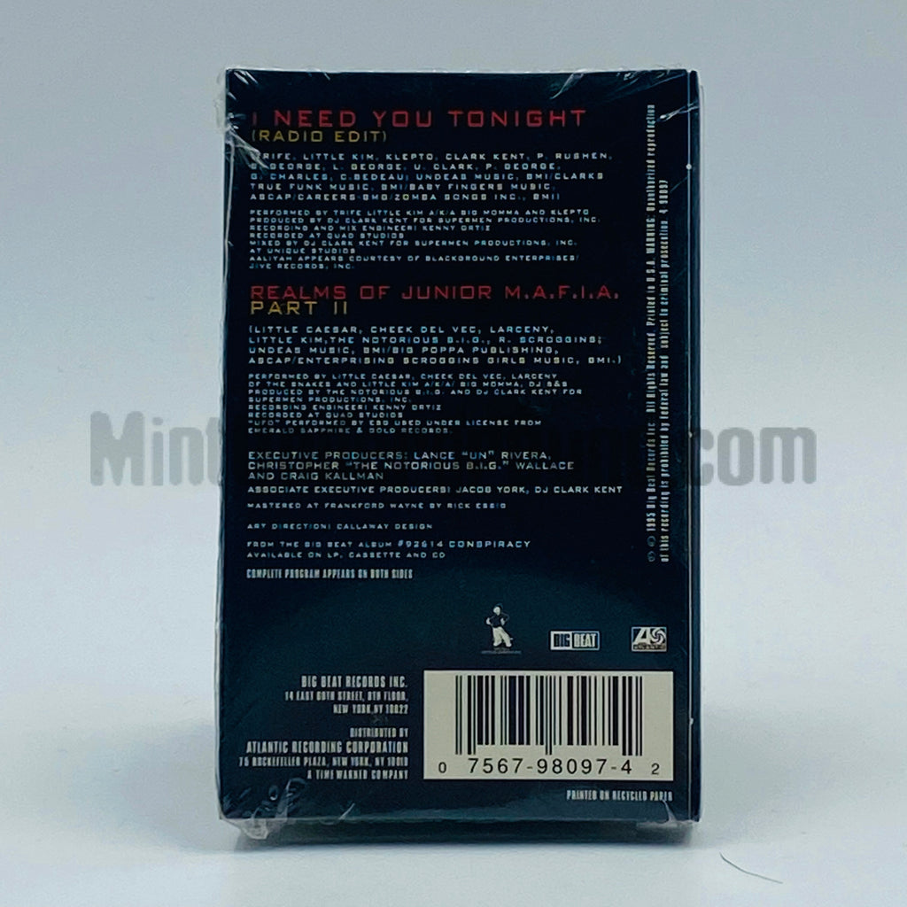 Junior M.A.F.I.A/Junior Mafia: I Need You Tonight: Cassette Single