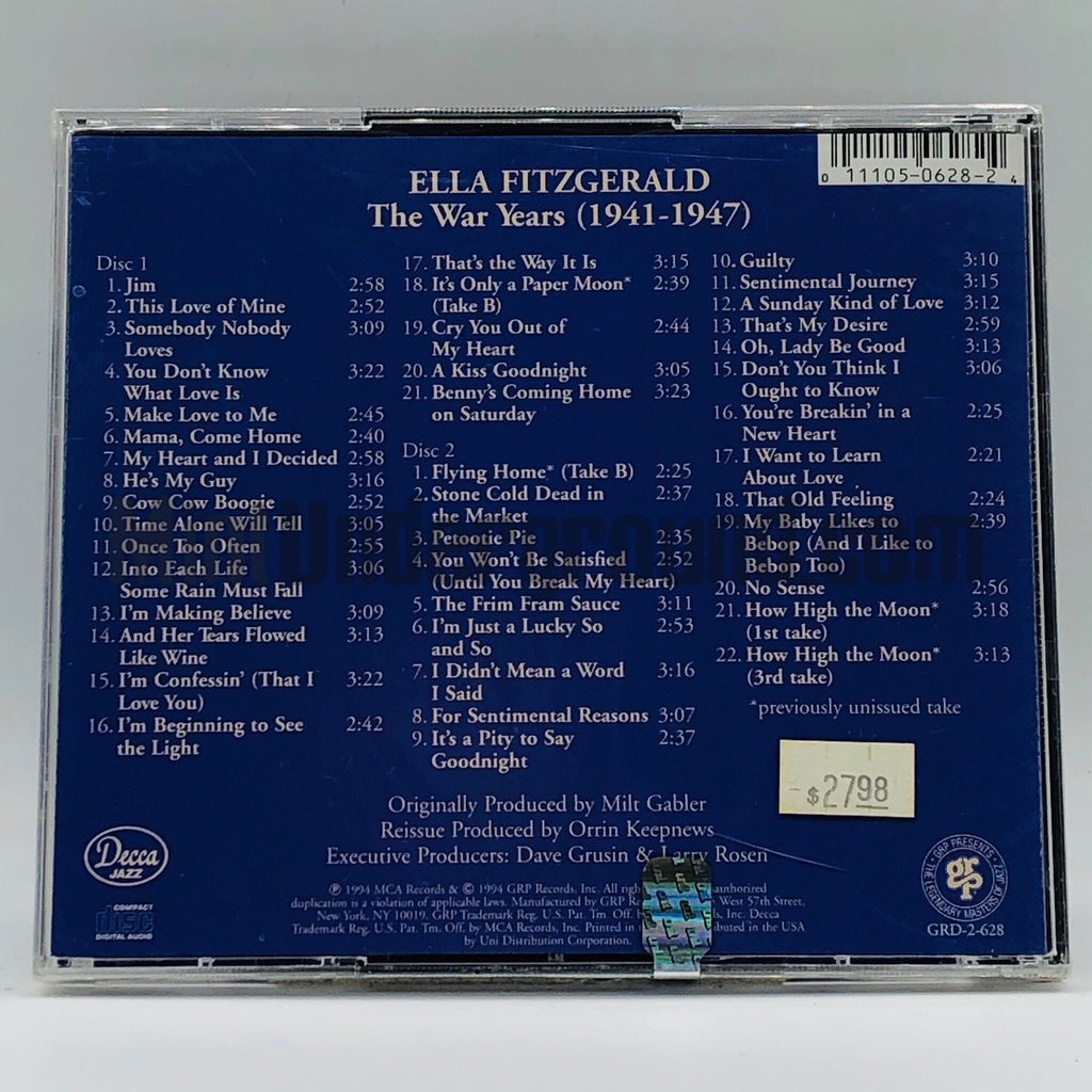 Ella Fitzgerald: The War Years (1941-1947): CD Ella Fitzgerald: The War Years (1941-1947): CD