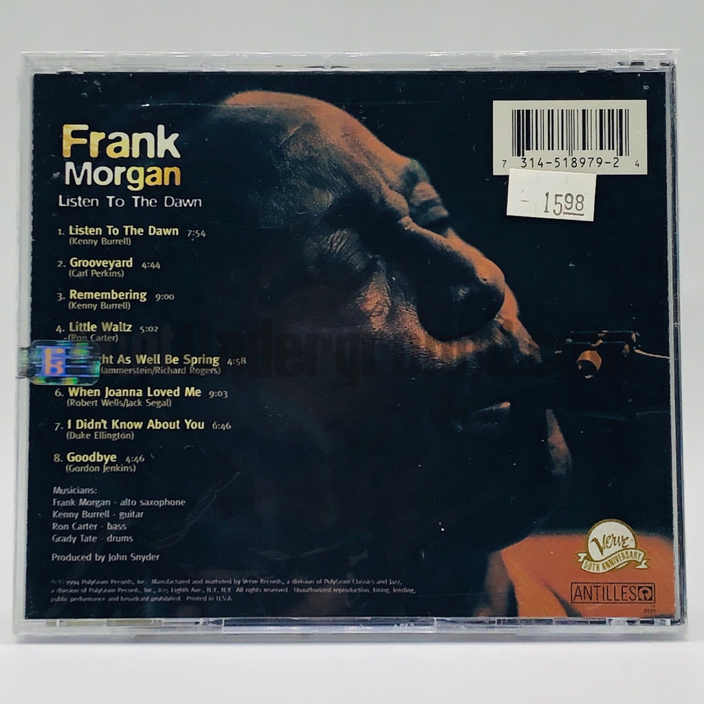 Frank Morgan: Listen To The Dawn: CD Frank Morgan: Listen To The Dawn: CD