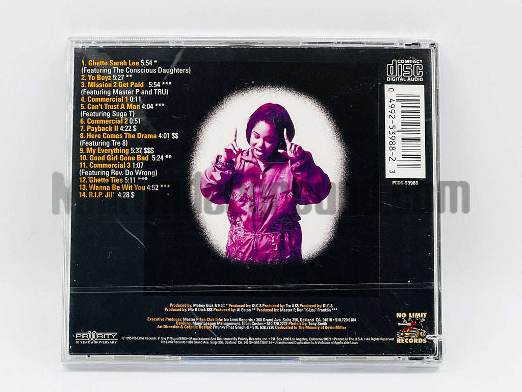 Mia X – Good Girl Gone Bad CD, back cover