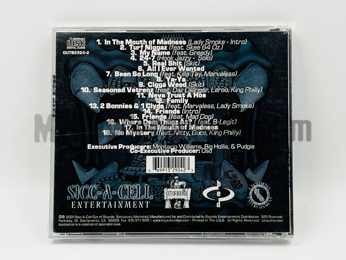 Luni Coleone/Lunasicc – In The Mouth Of Madness CD, back cover