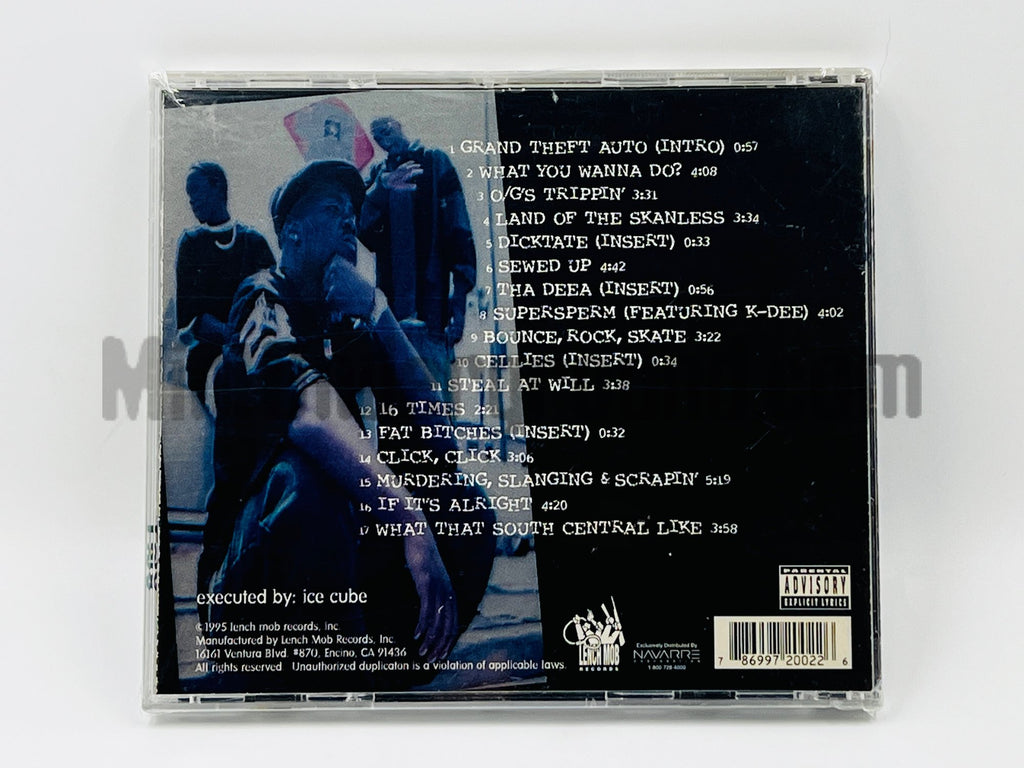 Kausion – South Central Los Skanless CD, back cover