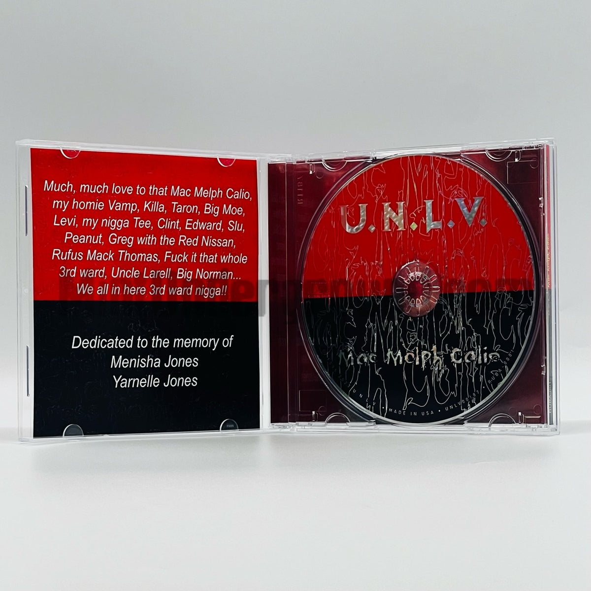 U.N.L.V./UNLV (Uptown Niggas Living Violent) – Mac Melph Calio CD, additional photo 1