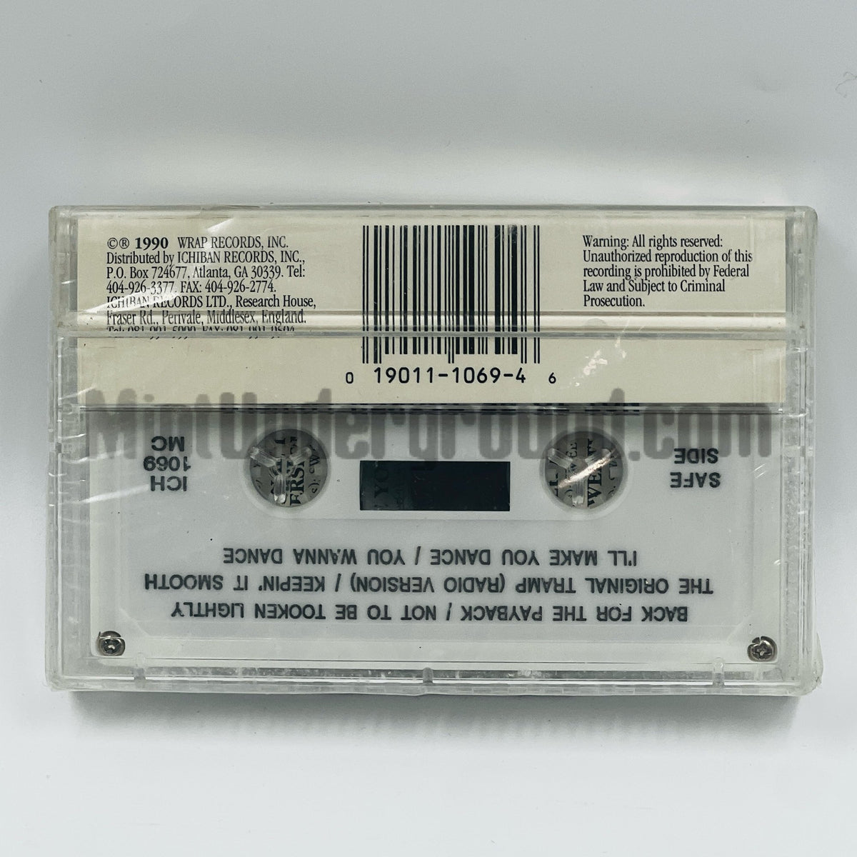 Sweetenlo – Not To Be Tooken Lightly Cassette, back cover