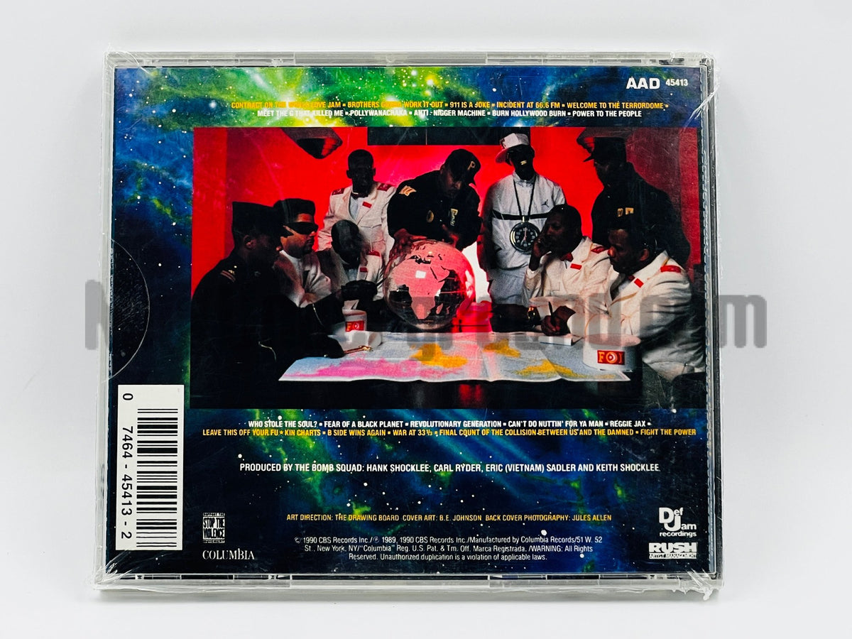 Public Enemy – Fear Of A Black Planet CD, back cover