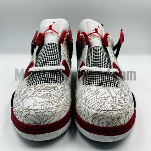 Air Jordan 4 Retro: White Laser: 308497-161