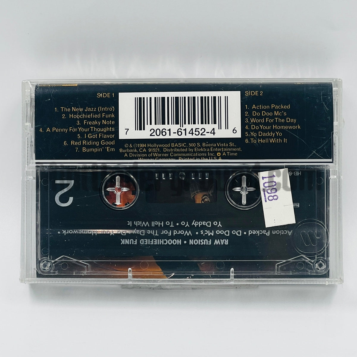 Raw Fusion – Hoochiefied Funk Cassette, back cover