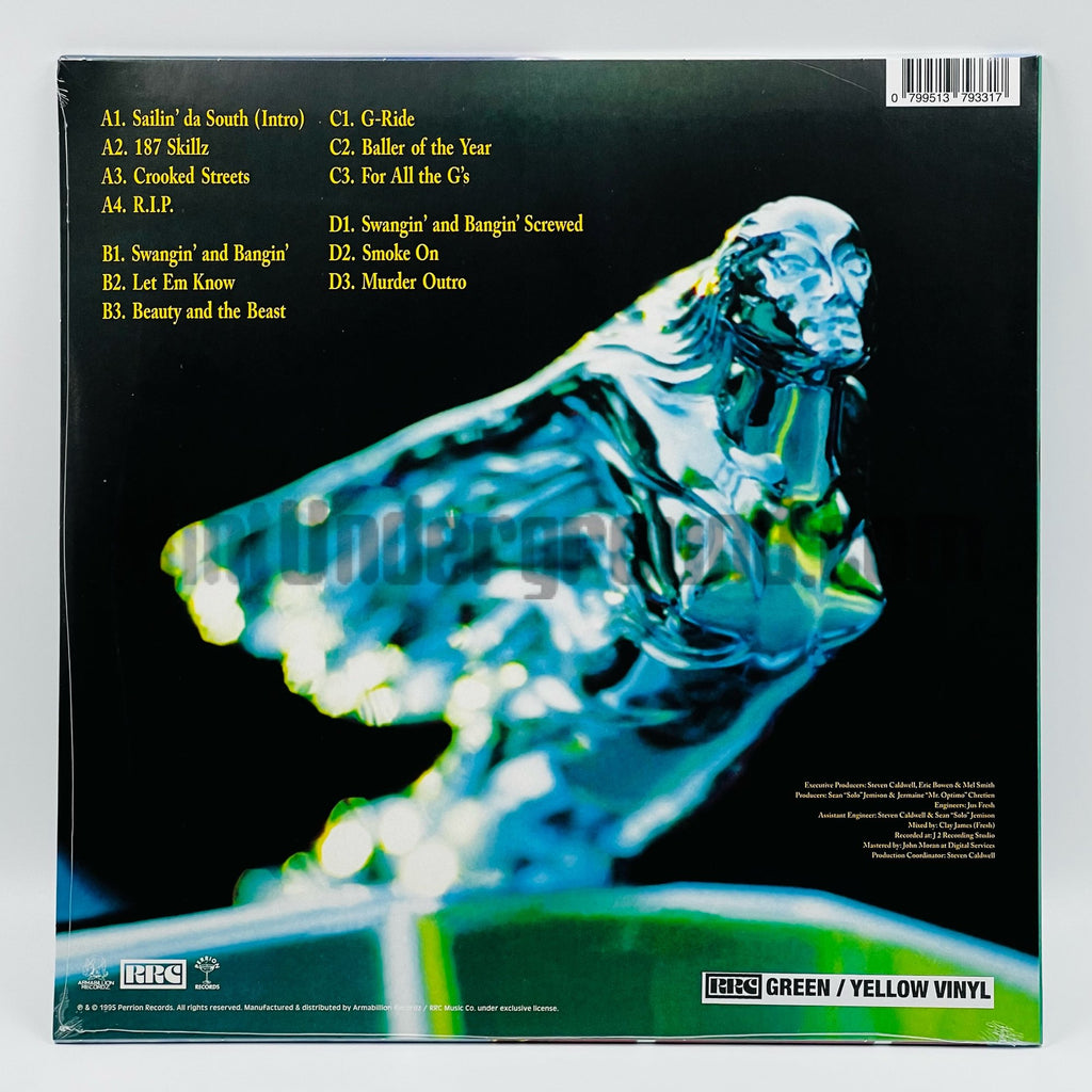 E.S.G./ESG (Everyday Street Gangsta) – Sailin' Da South Vinyl, back cover
