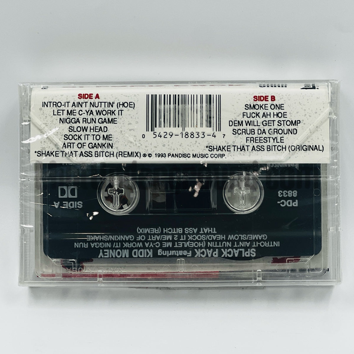 Splack Pack featuring Kidd Money – Uhh!! Ohh!! Cassette, back cover