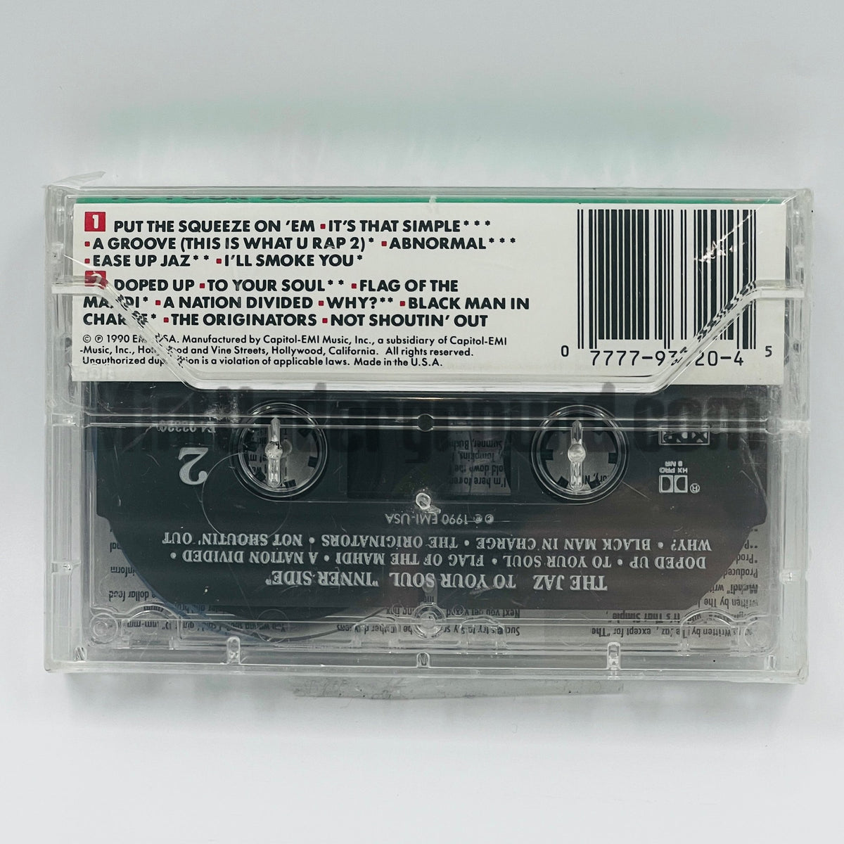 The Jaz – To Your Soul Cassette, back cover
