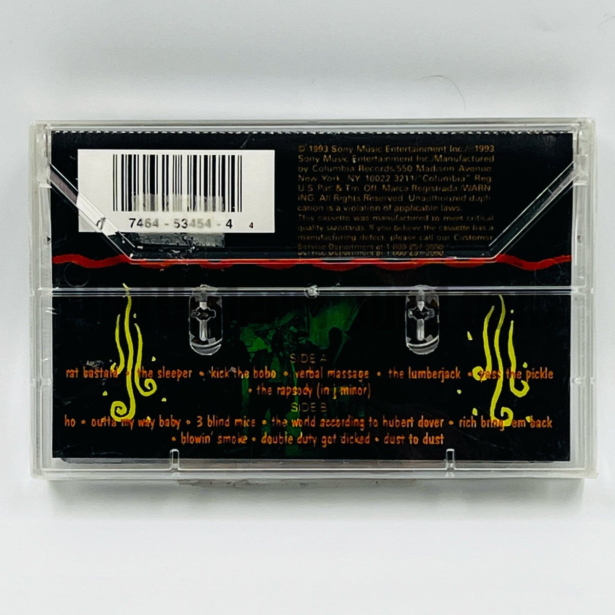 Prime Minister Pete Nice & Daddy Rich – Dust To Dust Cassette, back cover