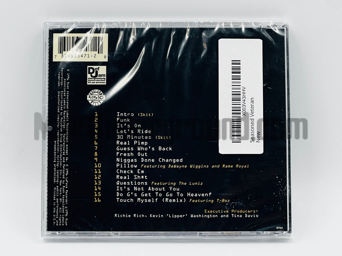 Richie Rich – Seasoned Veteran CD, back cover