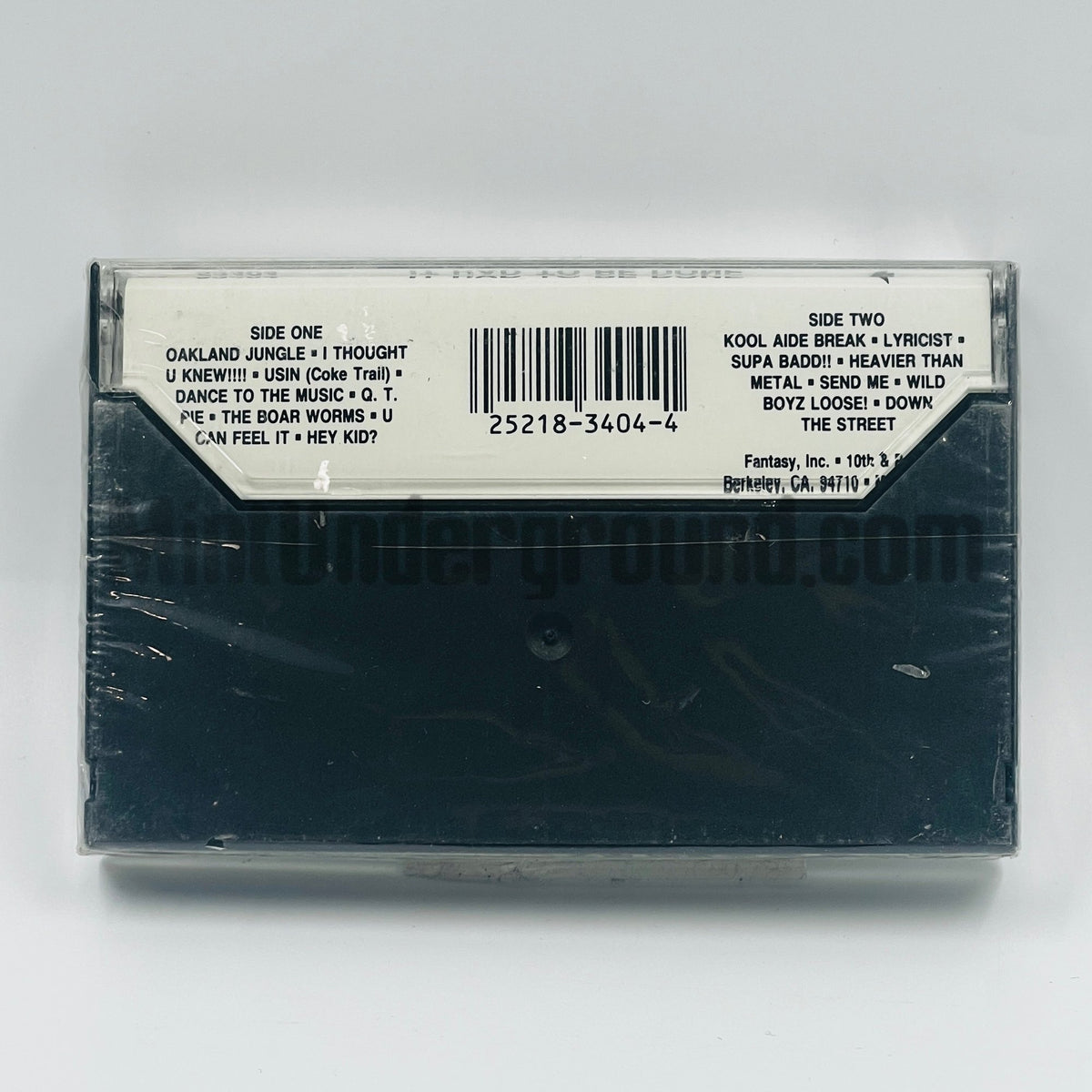 The Wild Boyz – It Had To Be Done Cassette, back cover