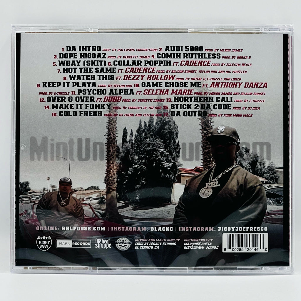 R.B.L. Posse/RBL Posse Presents Black C & Joe Fresco: Ruthless: CD ...