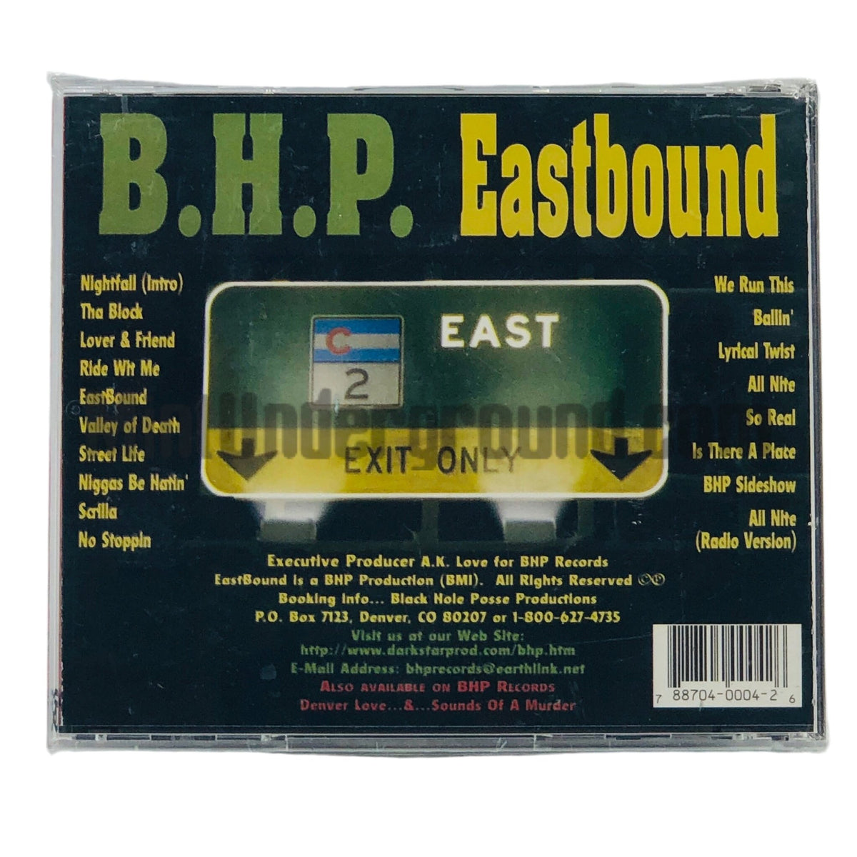 BHP/B.H.P./Black Hole Posse – Eastbound CD, additional photo 2