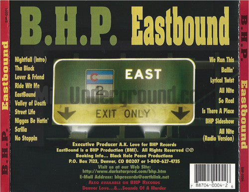 BHP/B.H.P./Black Hole Posse – Eastbound CD, additional photo 5