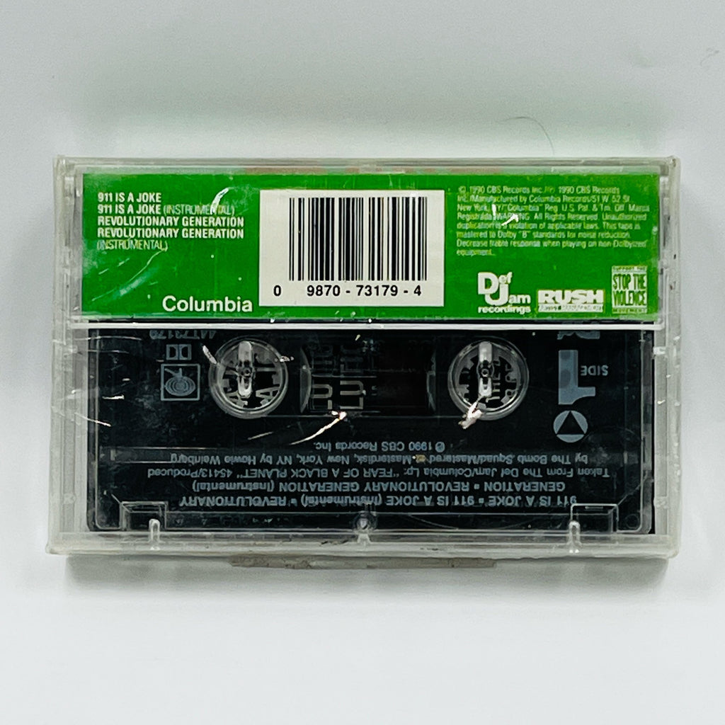 Public Enemy – 911 Is A Joke/Revolutionary Generation Cassette Single, back cover