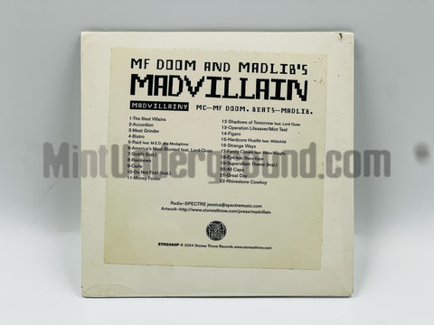 MADVILLAIN (MADLIB & MF DOOM): MADVILLAINY: Advance Promo CD