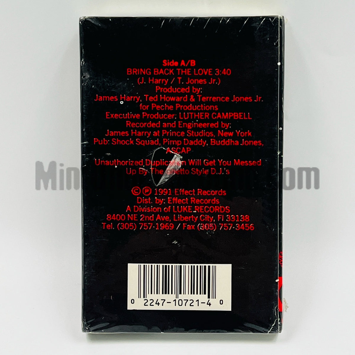 Phoebe Mister – Bring Back The Love Cassette Single, back cover