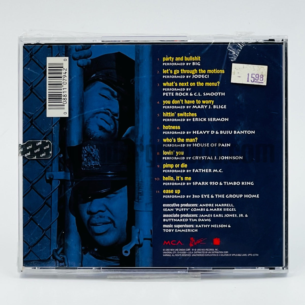 Various Artists – Who's The Man?: Original Motion Picture Soundtrack CD, back cover