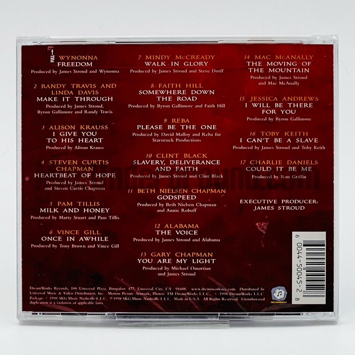 Various Artists – The Prince Of Egypt: Nashville CD, back cover