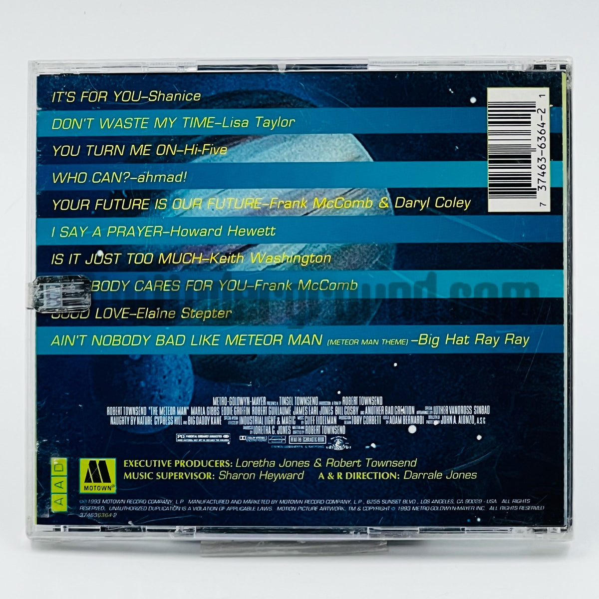 Various Artists – The Meteor Man: Original Soundtrack Album CD, back cover