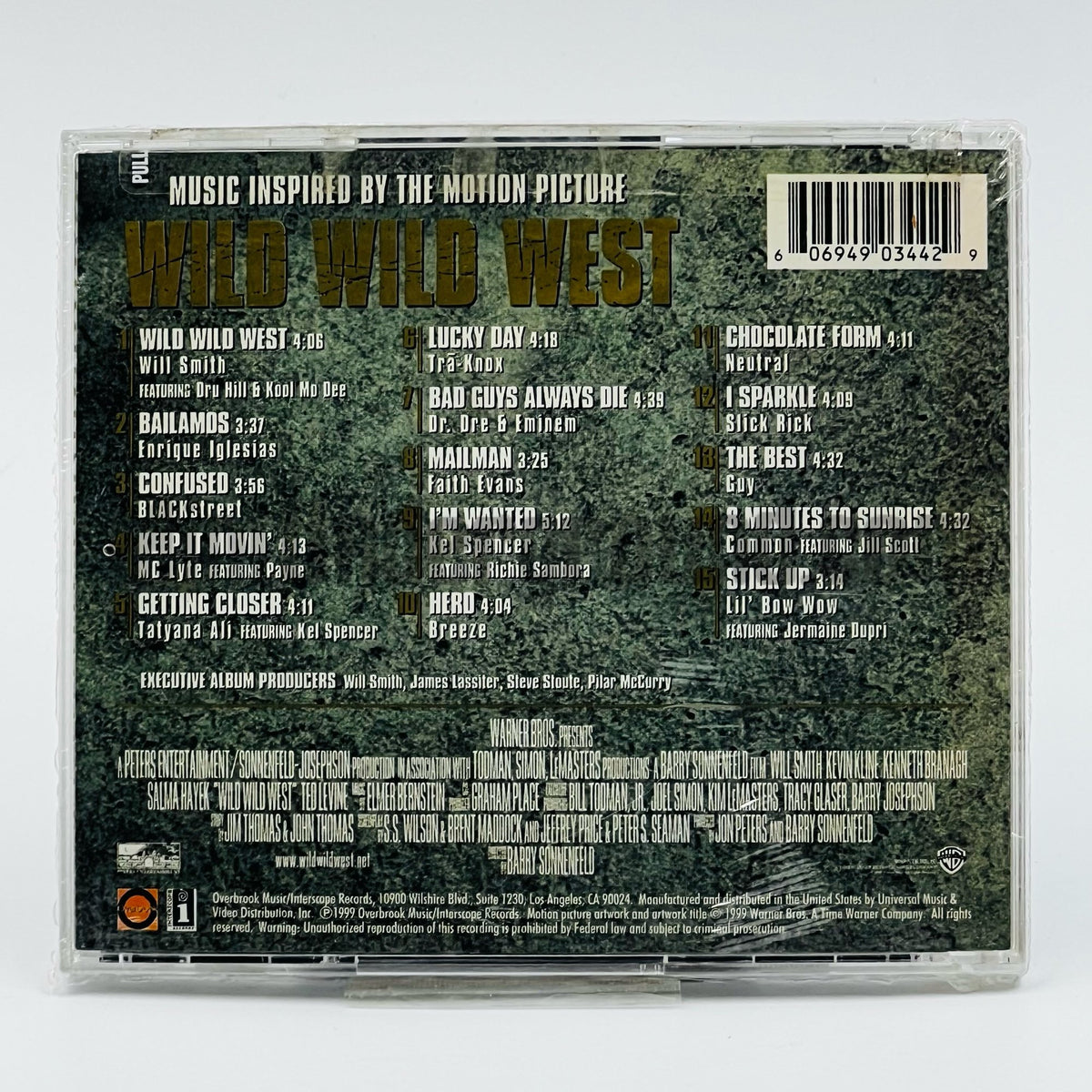 Various Artists – Music Inspired By The Motion Picture The Wild Wild West CD, back cover