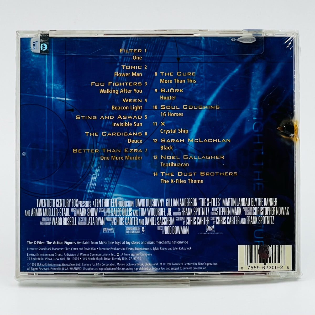 Various Artists – The X-Files: The Album CD, back cover
