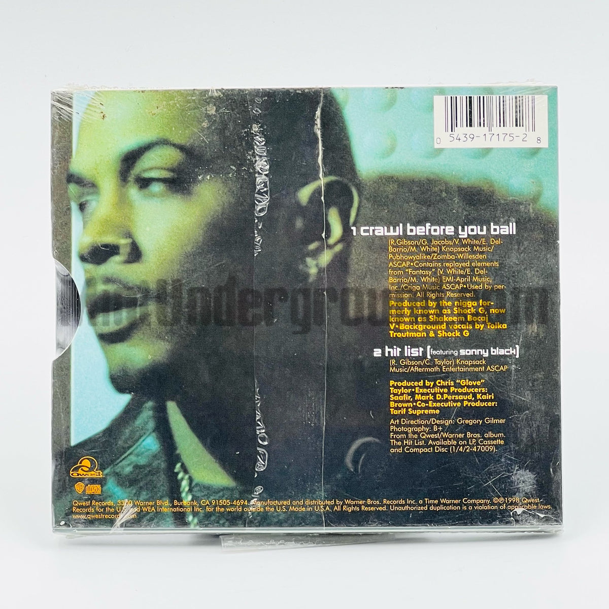 Saafir – Crawl Before You Ball/Hit List CD Single, back cover